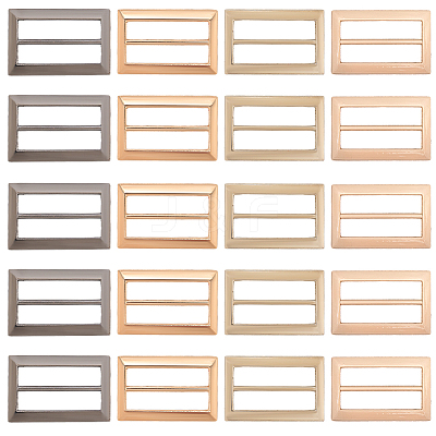 20Pcs 4 Colors Alloy Belt Buckles FIND-CL0001-36B-1