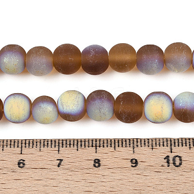 Frosted Transparent Glass Beads Strands LS-GLAA-T032-T8mm-MBB23-1