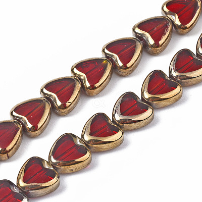 Electroplate Glass Beads Strands EGLA-S188-09EA-1