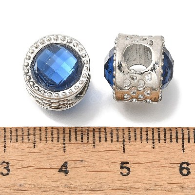 Rack Plating Alloy European Beads FIND-H005-11P-1