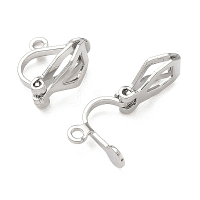 SHEGRACE Brass Clip-on Earring Findings XGR0141P-138P-1
