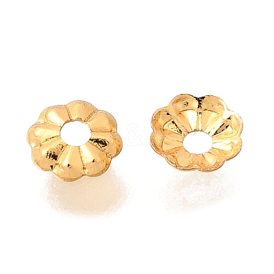 Brass Bead Caps KK-G600-17G-1