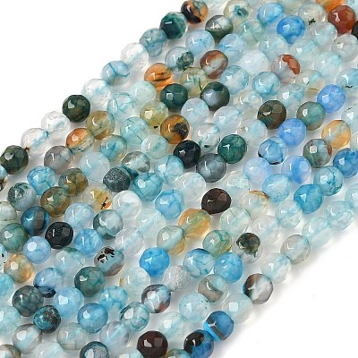 Natural Agate Beads Strands G-H302-A01-13-1