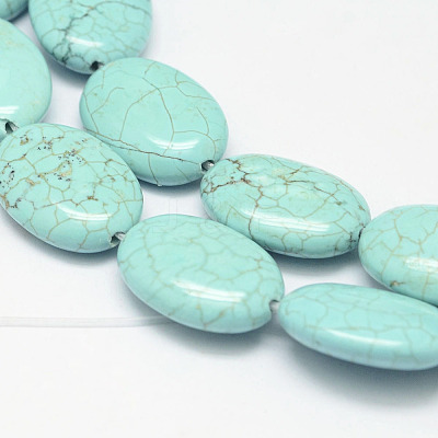 Natural Magnesite Bead Strands G-G915-8x10mm-02-1
