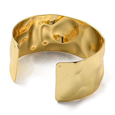 Rack Plating Brass Wide Cuff Bangles LS-BJEW-D057-03G-1