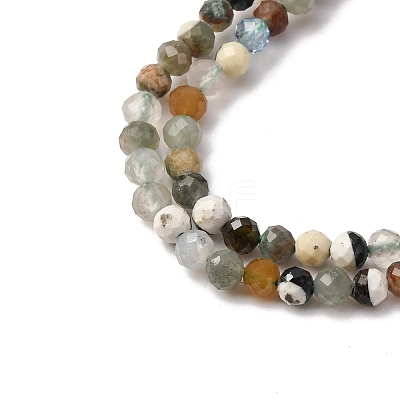 Natural Tree Agate Beads Strands G-RM2025-A40-3mm-1