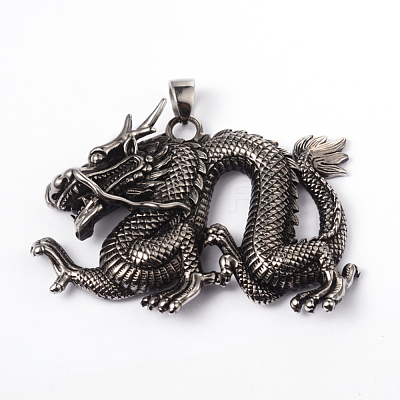 316 Surgical Stainless Steel Big Pendants STAS-L184-134-1