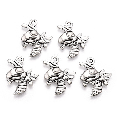 Tibetan Style Alloy Bee Pendants LS-TIBE-Q037-029-RS-1