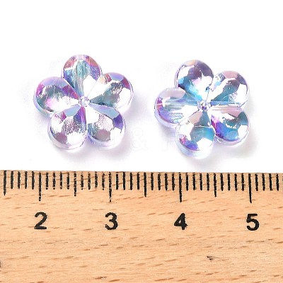 Transaparent Acrylic Beads PACR-H004-01G-1