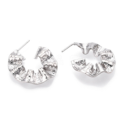 Brass Earring EJEW-P268-02P-1