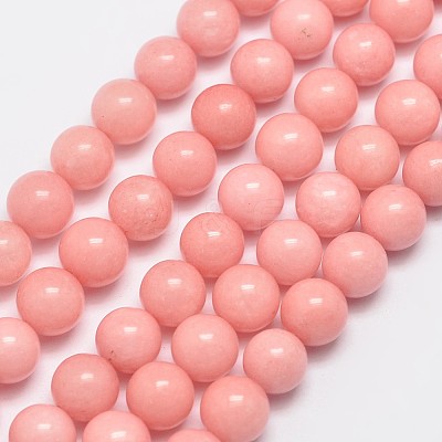 Natural Malaysia Jade Beads Strands G-A146-8mm-B08-1