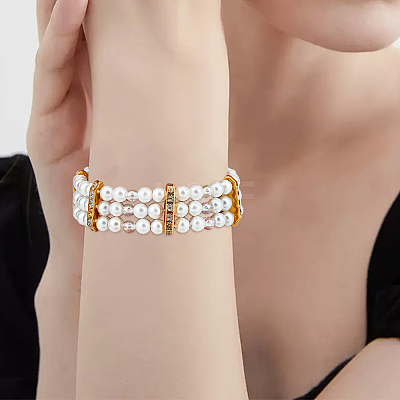 180Pcs 3-Hole Iron Grade A Rhinestone Bridge Spacers RB-BBC0001-04G-1