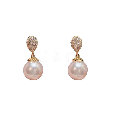 Alloy Rhinestone Teardrop Stud Earrings WG02693-01-1