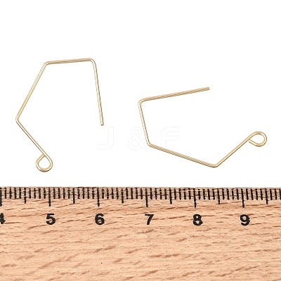 Brass Earring Hooks KK-CBA2395-11G-1