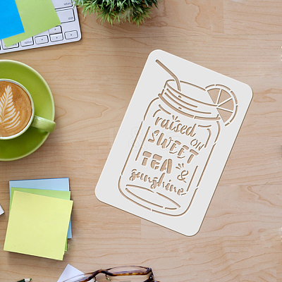 Large Plastic Reusable Drawing Painting Stencils Templates DIY-WH0202-103-1