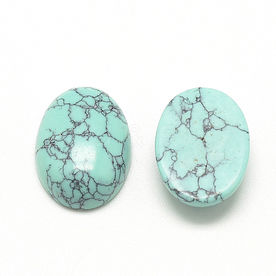 Synthetic Turquoise Cabochons LS-X-G-R415-14x10-44-1