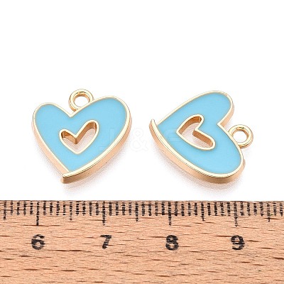 Alloy Enamel Pendants PALLOY-T092-27G-05-1