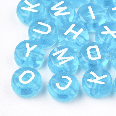 Transparent Acrylic Beads TACR-N002-04F-1