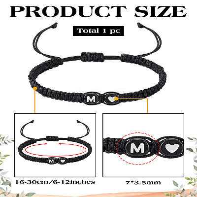 1Pc Adjustable Nylon Cord Braided Bracelets for Women Men BJEW-LP0001-31A-M-1