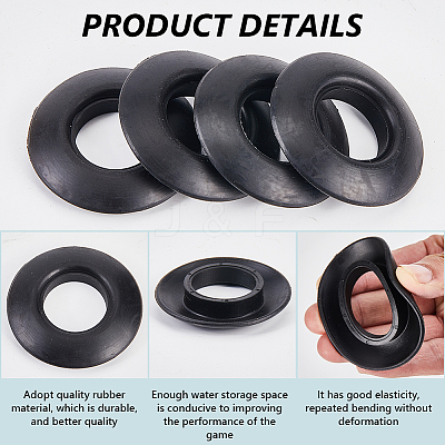 12Pcs PVC Water Retaining Ring AJEW-GF0010-39-1