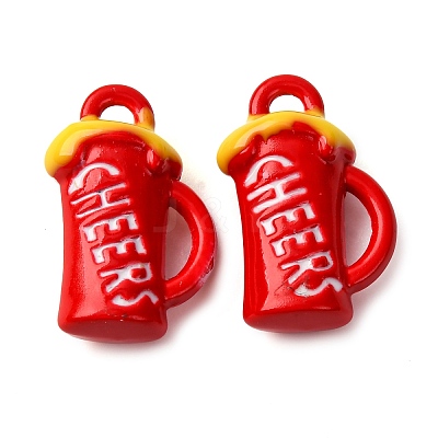 Baking Paint Alloy Pendants FIND-G097-05C-1