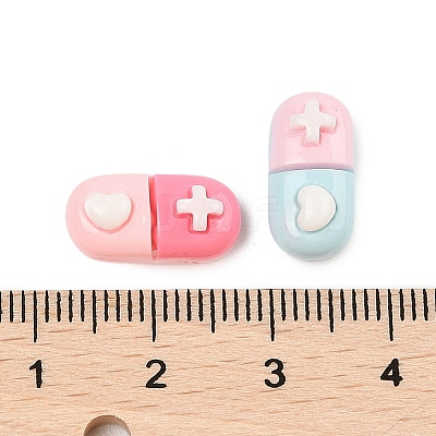 Opaque Resin Cabochons CRES-M037-08C-1