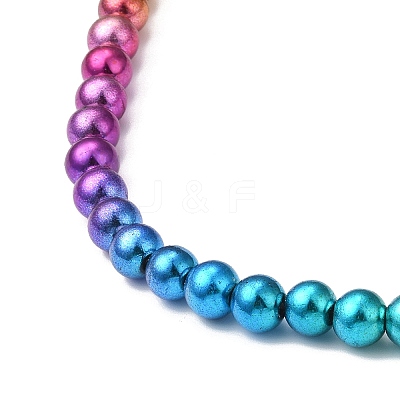 Electroplate Synthetic Non-magnetic Hematite Beads Strands G-F740-01B-1
