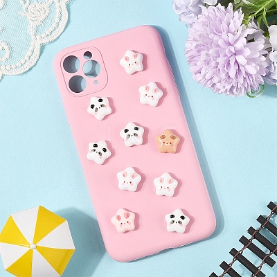 10PCS Cartoon Resin Cabochones RESI-YW0004-58-1