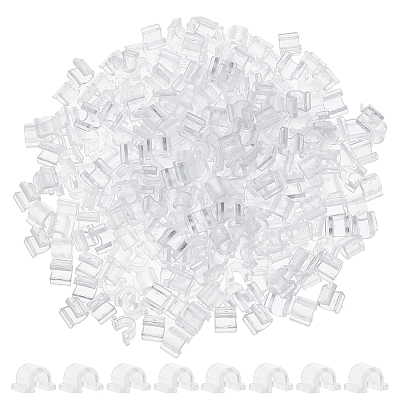 1000Pcs AS Plastic Base Buckle Hair Findings FIND-FH0011-19A-1