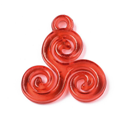 Transparent Acrylic Pendants TACR-S149-25-1