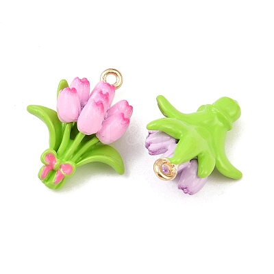 Alloy Enamel Pendants FIND-G101-09G-1