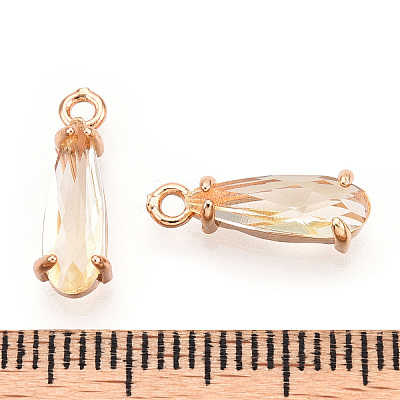 Faceted Glass Pendants GLAA-T010-004I-1