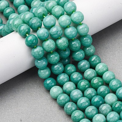 Ombre Effect Dyed Glass Beads Strands GLAA-T031-01O-09-1