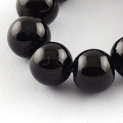 Painted Glass Bead Strands X-DGLA-S071-6mm-90-1