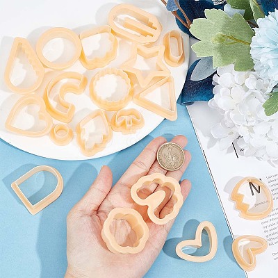Plastic Clay Cutter Sets TOOL-WH0155-18-1
