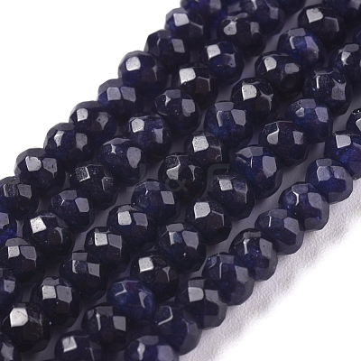 Dyed Natural Malaysia Jade Rondelle Beads Strands G-E316-2x4mm-35-1