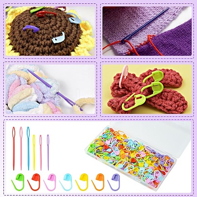 ABS Plastic Knitting Tool Kits FIND-YW0005-86-1