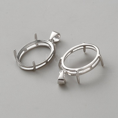 Sterling Silver Basket Pendant Settings STER-WH0008-73B-P-1