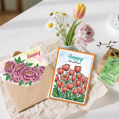 Flower Theme DIY Scrapbooking Tools DIY-TN0001-03-1