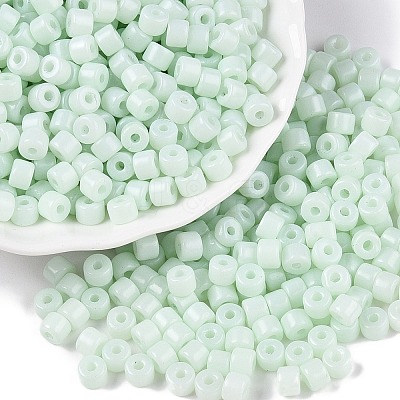 Opaque Baking Paint Glass Seed Beads SEED-T008-02M-1