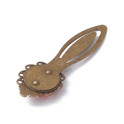 Tibetan Style Alloy Bookmark Clips AJEW-JK00290-1