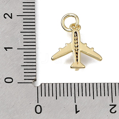 Brass Micro Pave Clear Cubic Zirconia Charms CU-CBAEEA8-36B-G-1