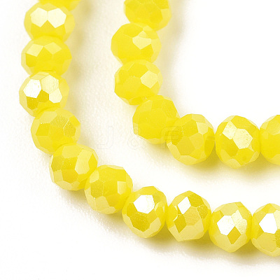 Electroplate Glass Beads Strands EGLA-A034-P2mm-B03-1