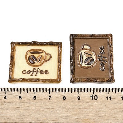 Opaque Resin Cabochons RESI-F071-01-1