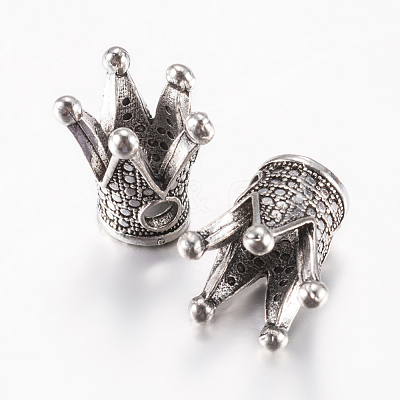 Tibetan Style Alloy Beads PALLOY-F200-09AS-1