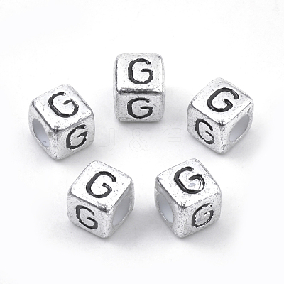 Plated Acrylic Beads PB43C9308-G-01-1