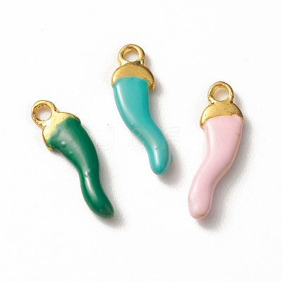 Alloy Enamel Charms PALLOY-F259-02G-1