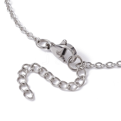 Crystal Holder Cage Necklace NJEW-JN04585-1