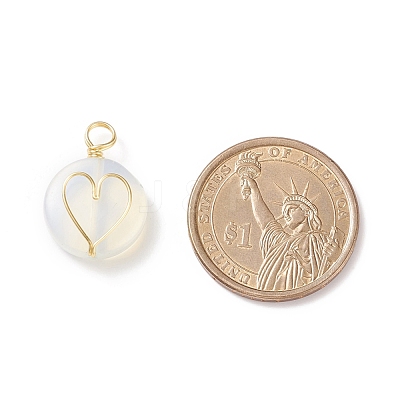 Opalite Pendants PALLOY-JF01751-04-1
