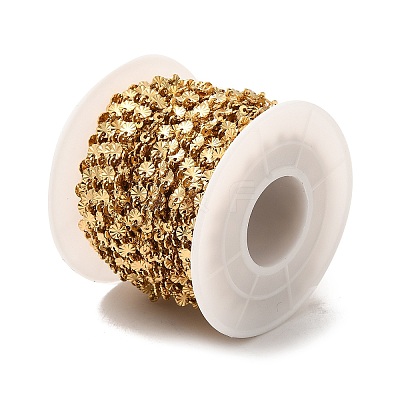 Ion Plating(IP) 304 Stainless Steel Flower Link Chains STAS-B041-08G-1